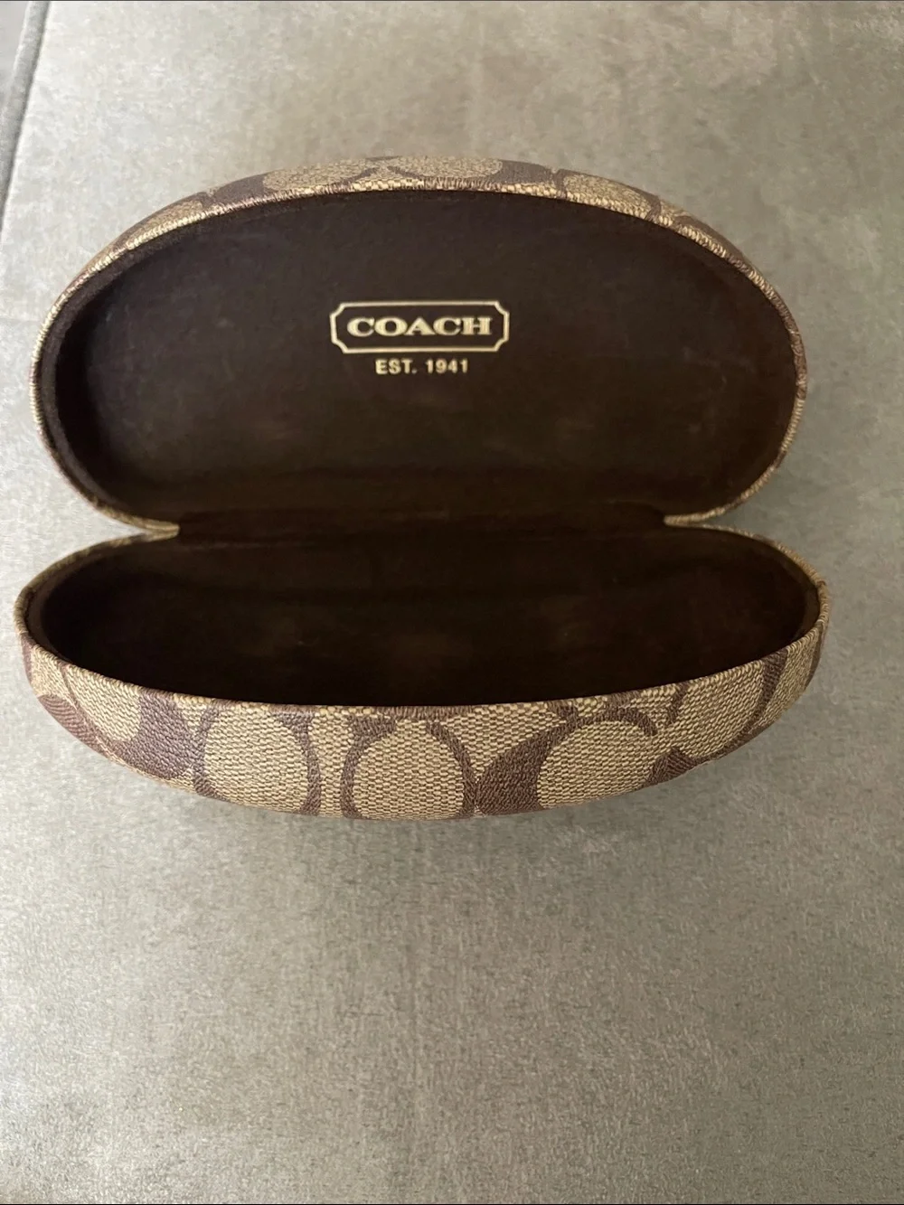 Coach Brown  Sunglasses Case